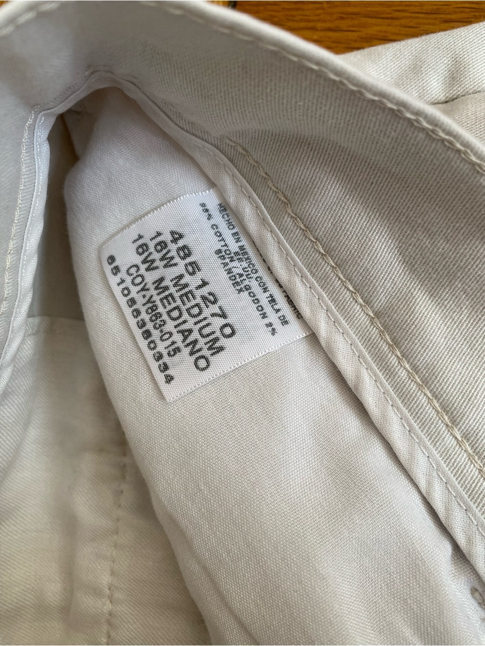 Lee Relaxed VINTAGE Straight Leg Khaki Chino Pants Women’s 16 Medium Beige - Picture 3 of 6